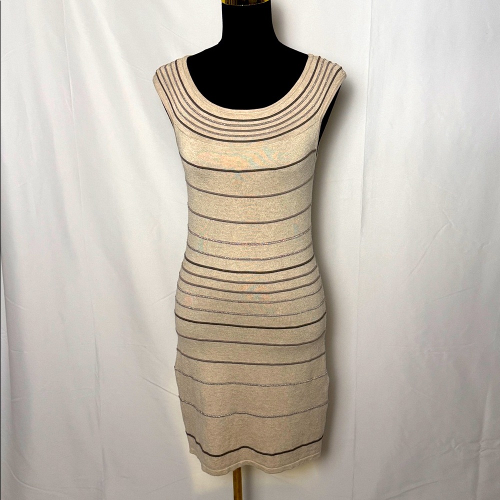 Chic Sleeveless Striped Midi Dress